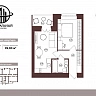 39.9 м², 2-комнатная квартира
