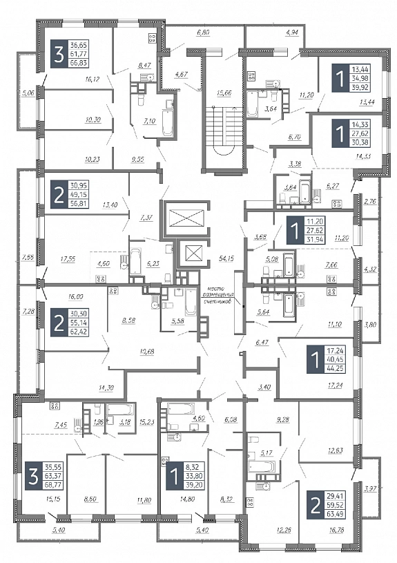 30.38 м², 1-комнатная квартира