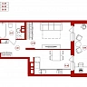 38.85 м², 1-комнатная квартира